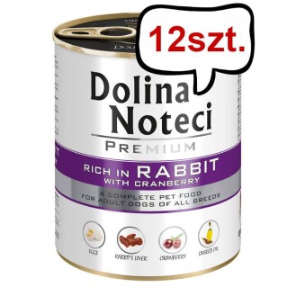 Dolina Noteci Premium Adult Królik z Żurawiną Mokra Karma dla psa op. 800g Pakiet 12szt.