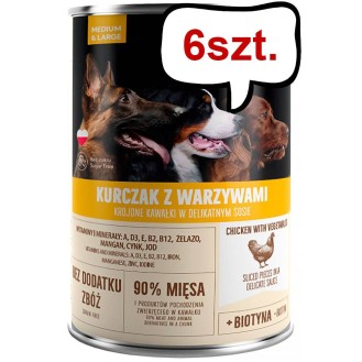Pet Republic Adult Kurczak z warzywami Mokra Karma dla psa op. 1250g Pakiet 6szt.