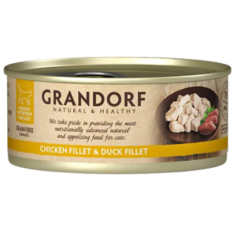 Grandorf Adult Chicken&Duck Fillet Mokra karma dla kota op. 70g