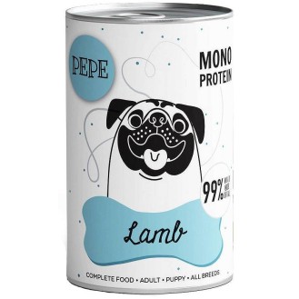 Paka Zwierzaka Pepe Jagnięcina Mokra karma dla psa op. 400g