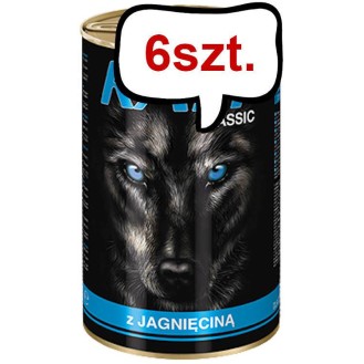 Rafi Classic Dog Jagnięcina Mokra Karma dla psa op. 1240g Pakiet 6szt.