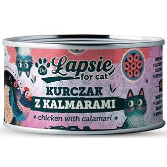 Łapsie for Cat Adult Kurczak z kalmarami Mokra karma dla kota. op. 80g