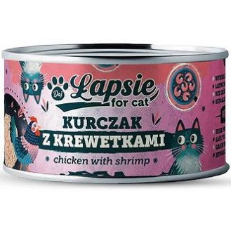 Łapsie for Cat Adult Kurczak z krewetkami Mokra karma dla kota. op. 80g