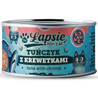 Łapsie for Cat Adult Tuńczyk z krewetkami Mokra karma dla kota. op. 80g