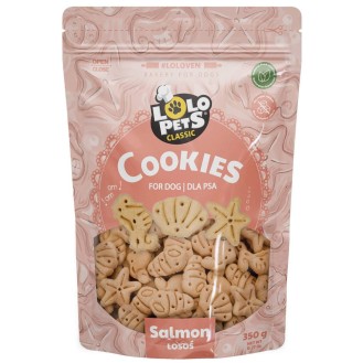 LoLo Pets Ciastka o smaku łososia dla psa op. 350g nr kat. 80807