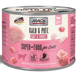 Mac's Adult Cielęcina z indykiem Mokra Karma dla kota op. 200g