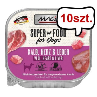 Mac's Adult Cielęcina z sercami i wątrobą Mokra Karma dla psa op. 150g Pakiet 10szt.