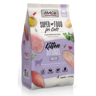 Mac's Superfood Kitten Poultry Sucha Karma dla kociąt op. 1.5kg