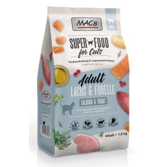 Mac's Superfood Adult Salmon&Trout Sucha Karma dla kota op. 1.5kg