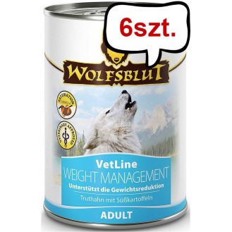 Wolfsblut VetLine Weight Management Mokra Karma dla psa op. 395g Pakiet 6szt.