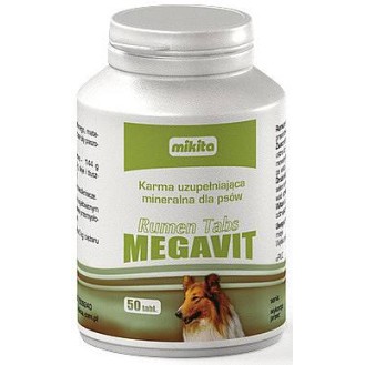 Mikita Preparat na przewód pokarmowy MEGAVIT Rumen Tabs dla psa op. 50 tabletek
