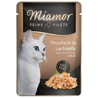 Miamor Feine Filets Adult Tuńczyk w łososiowej galaretce Mokra Karma dla kota op. 100g SASZETKA