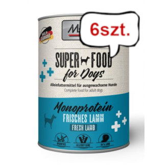 Mac's Adult Superfood Monoprotein Jagnięcina Mokra Karma dla psa op. 400g Pakiet 6szt.