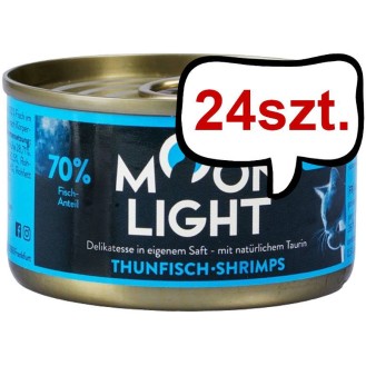 Moonlight Dinner nr 7 Tuńczyk i Krewetki Mokra Karma dla kota op. 80g Pakiet 24szt.