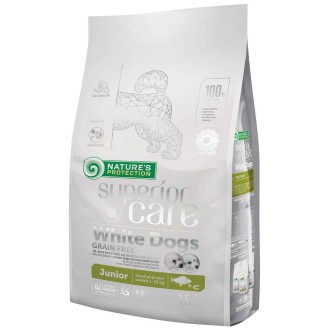 Nature's Protection Superior Care Junior Small White Fish Sucha Karma dla szczeniaka op. 1.5kg + Karma Mokra 3x85g GRATIS