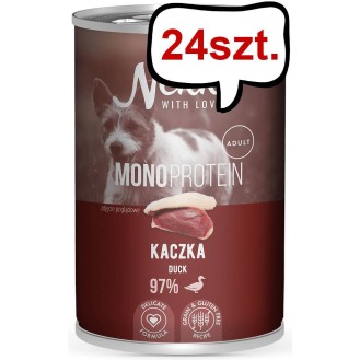 Nekko Monoprotein Adult Kaczka Mokra Karma dla psa op. 400g Pakiet 24szt.