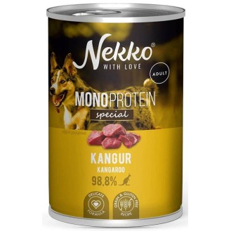 Nekko Monoprotein Special Adult Kangur Mokra Karma dla psa op. 400g