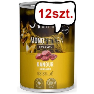 Nekko Monoprotein Special Adult Kangur Mokra Karma dla psa op. 400g Pakiet 12szt.