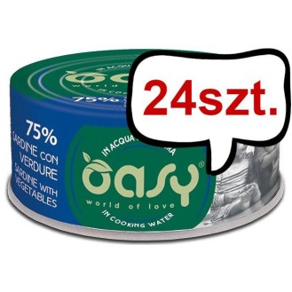 Oasy Adult More Love Sardine with Vegetables Mokra Karma dla kota op. 70g Pakiet 24szt.