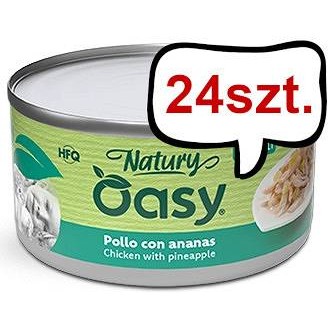 Oasy Adult Natury Chicken with Pineapple Mokra Karma dla kota op. 85g Pakiet 24szt.