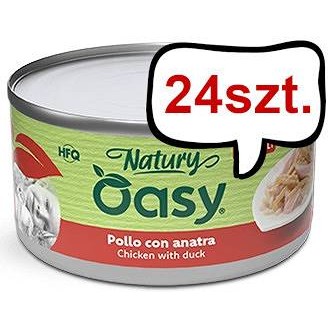 Oasy Adult Natural Chicken with Duck Mokra Karma dla kota op. 70g Pakiet 24szt.