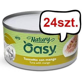 Oasy Adult Natury Tuna with Mango Jelly Mokra Karma dla kota op. 85g Pakiet 24szt.