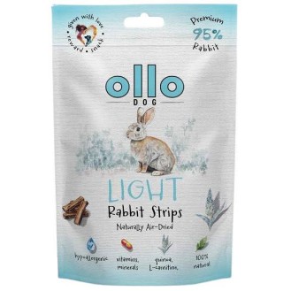 Ollo Przysmaki Air-Dried Light Rabbit Strips dla psa op. 80g