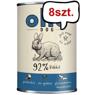 Ollo Pure Rabbit Mokra Karma dla psa op. 400g Pakiet 8szt.