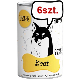 Paka Zwierzaka Pepe Kozina Mokra karma dla psa op. 400g Pakiet 6szt. + Zabawka Kurczak GRATIS
