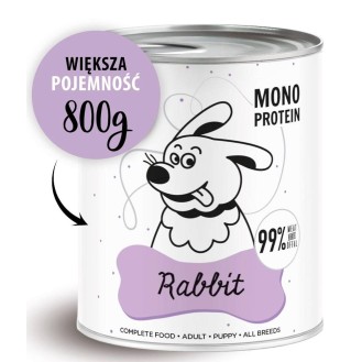 Paka Zwierzaka Pepe Królik Mokra karma dla psa op. 800g