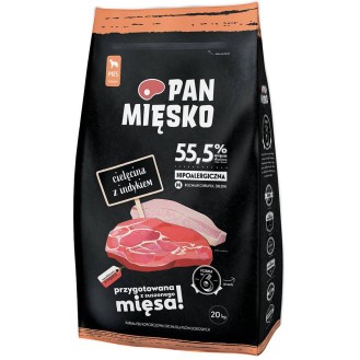 Pan Mięsko Cielęcina z indykiem Medium Sucha Karma dla psa op. 20kg