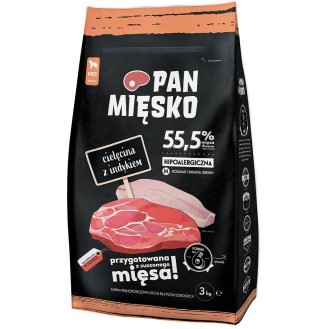 Pan Mięsko Cielęcina z indykiem Medium Sucha Karma dla psa op. 3kg