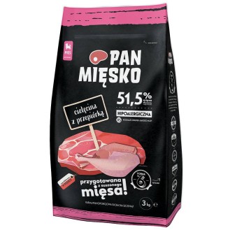 Pan Mięsko Cielęcina z przepiórką Extra Small Sucha Karma dla szczeniąt op. 3kg