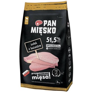 Pan Mięsko Indyk z bażantem Small Sucha Karma dla psa op. 3kg
