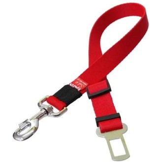 Sali Końcówka do pasów bezpieczeństwa dla psa rozm. 25mm/42-70cm kolor czerwony