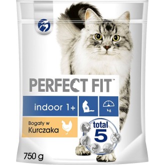 Perfect Fit Indoor 1+ Kurczak Sucha Karma dla kota op. 750g