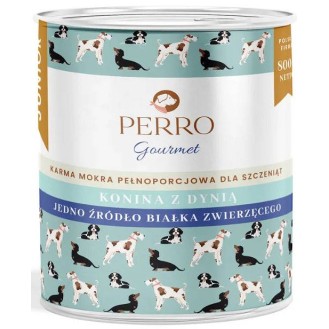 Perro Gourmet Junior Konina z Dynią Mokra Karma dla szczeniaka op. 400g