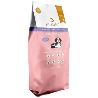 Perro Indyk z królikiem Sucha Karma dla szczeniąt op. 1kg