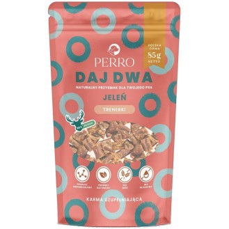 Perro DAJ DWA Jeleń Trenerki Przysmaki dla psa op. 85g WYPRZEDAŻ