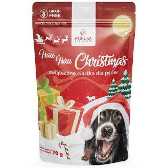 Pokusa Hau Hau Christmas Świąteczne Ciastka Przysmaki dla psa op. 70g WYPRZEDAŻ