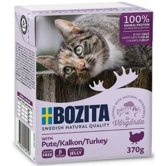 Bozita Adult Indyk w galaretce Mokra Karma dla kota op. 370g