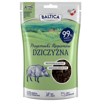Baltica Monobiałkowe Przysmaki Regionów Dziczyzna dla psa op. 80g