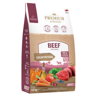 Pokusa Premium Selection Countryside Beef Sucha Karma dla psa op. 12kg