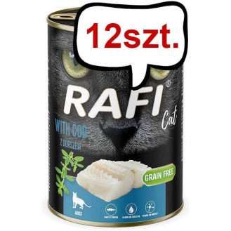 Rafi Cat Adult Dorsz Mokra Karma dla kota op. 400g Pakiet 12szt.