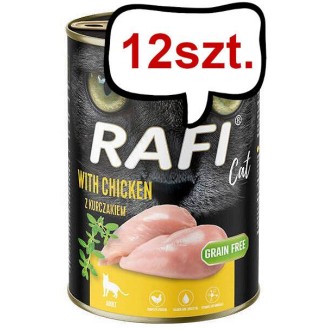 Rafi Cat Adult Kurczak Mokra Karma dla kota op. 400g Pakiet 12szt.