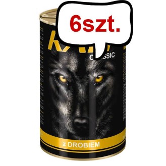 Rafi Classic Dog Drób Mokra Karma dla psa op. 1240g Pakiet 6szt.