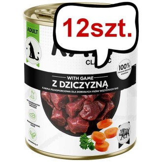 Rafi Classic Dog Dziczyzna Mokra Karma dla psa op. 800g Pakiet 12szt.