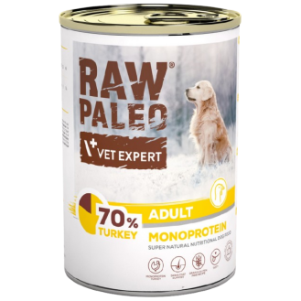 VetExpert Raw Paleo Pate Adult Indyk Mokra Karma dla psa op. 400g