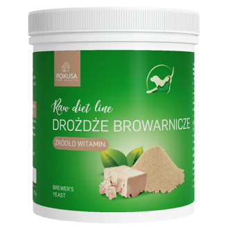 Pokusa RawDietLine Drożdże Browarnicze dla psa i kota op. 250g