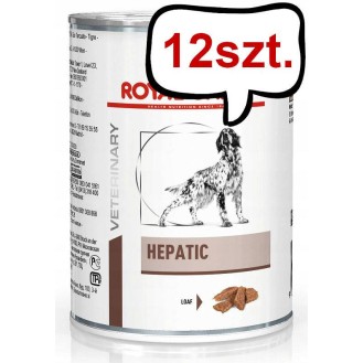 Royal Canin Vet Hepatic Mokra Karma dla psa op. 420g Pakiet 12szt.